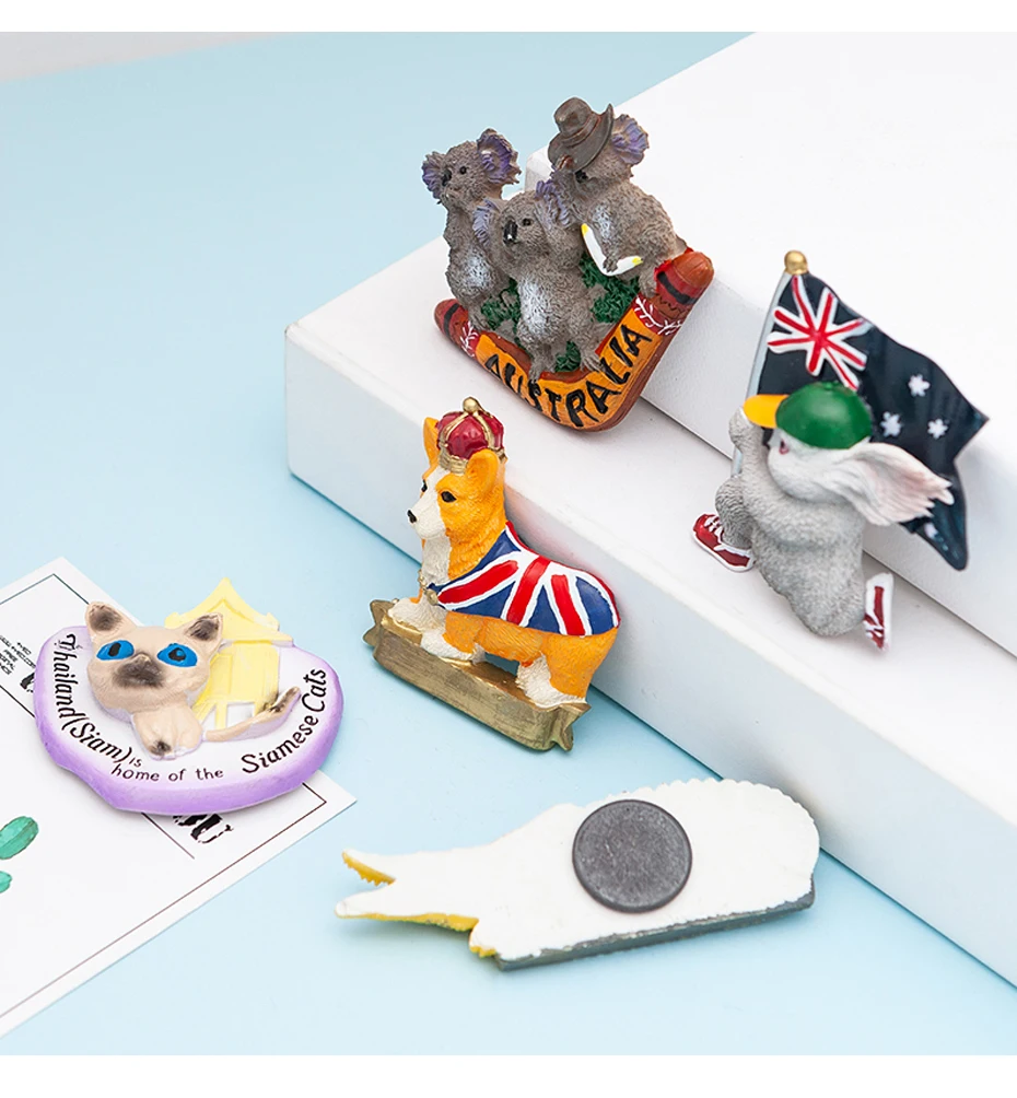 3D Animals Fridge Magnet 02