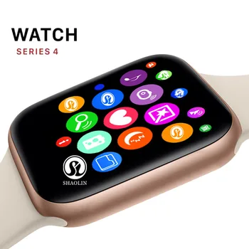 

GOLD Color Smart Watch Series 4 Sport Smartwatch 42mm Clock for apple iphone 6 7 8 X plus for samsung Smart Watch honor 3 sony 2