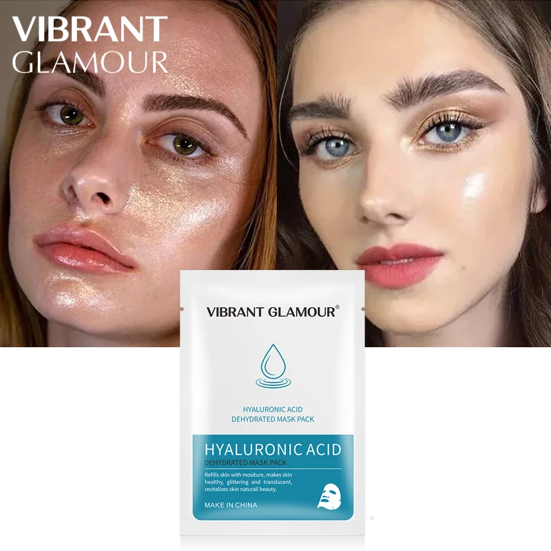 

VIBRANT GLAMOUR Hyaluronic Acid Face Mask Deep Hydration Oil Control Whitening Moisturizing Smooth Delicate Anti-wrinkle Care