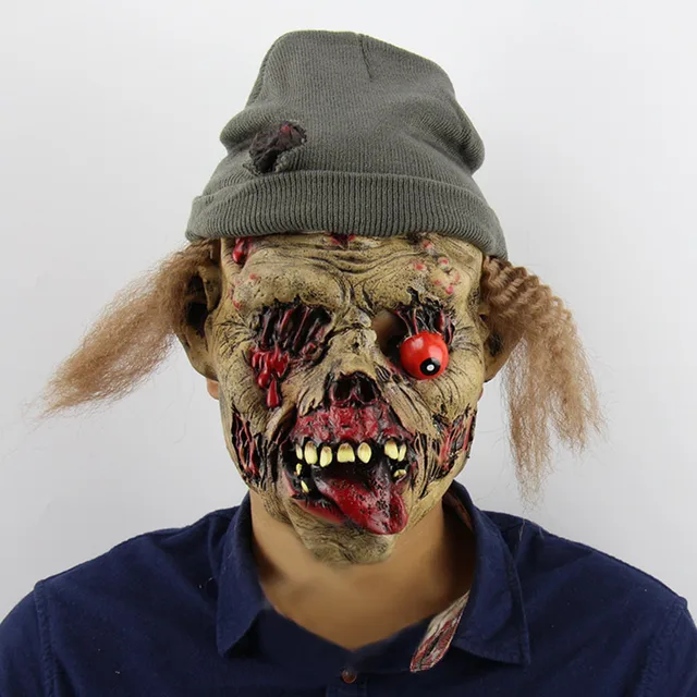 Cheap 2017 Latex Full Face Nausea Horror Evil Spirits Masks Halloween Zombie Tomb Keeper Scary Mask Ghost House Cosplay Props  9 DC112