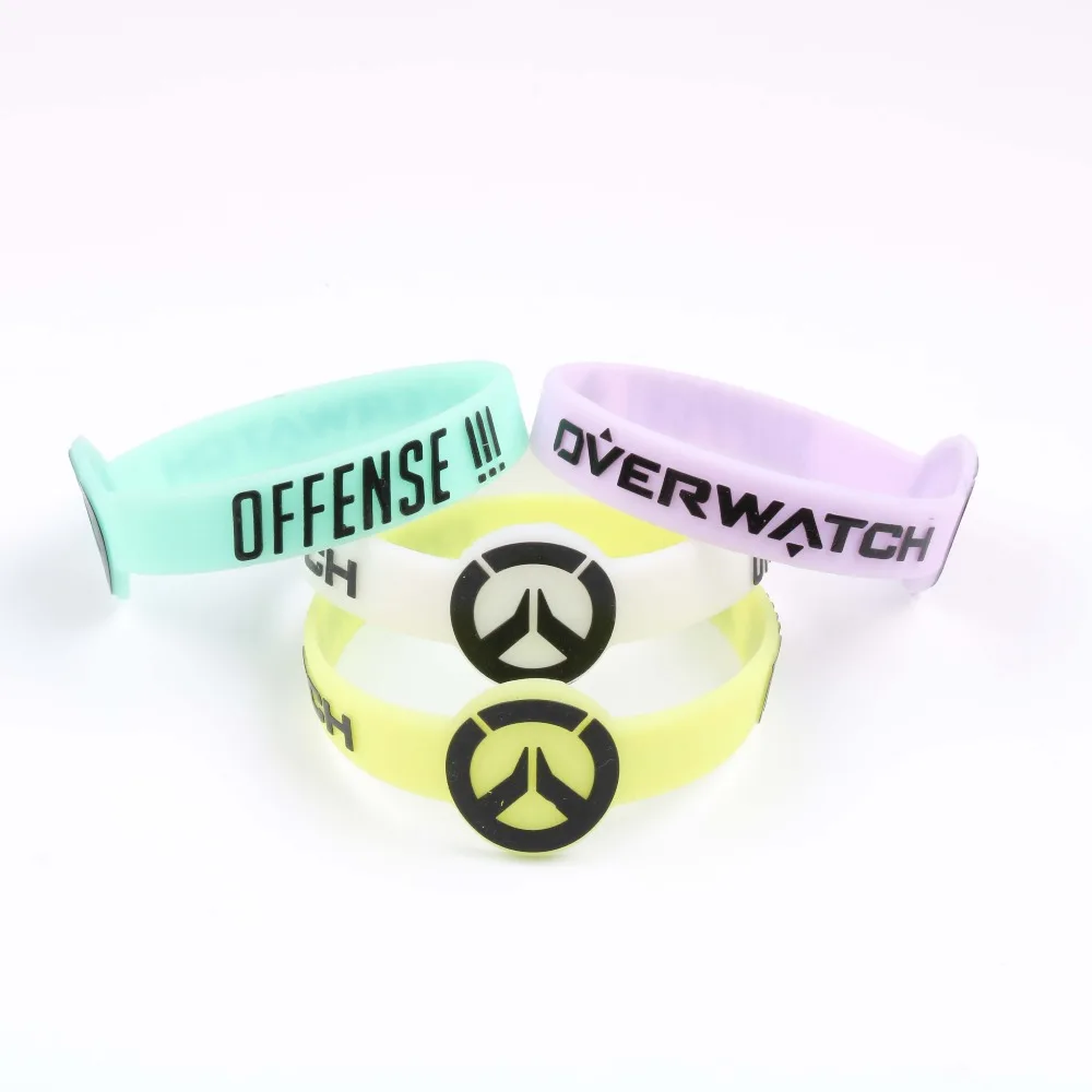 Новый светящийся силиконовый браслет Overwatch игровой для женщин и мужчин