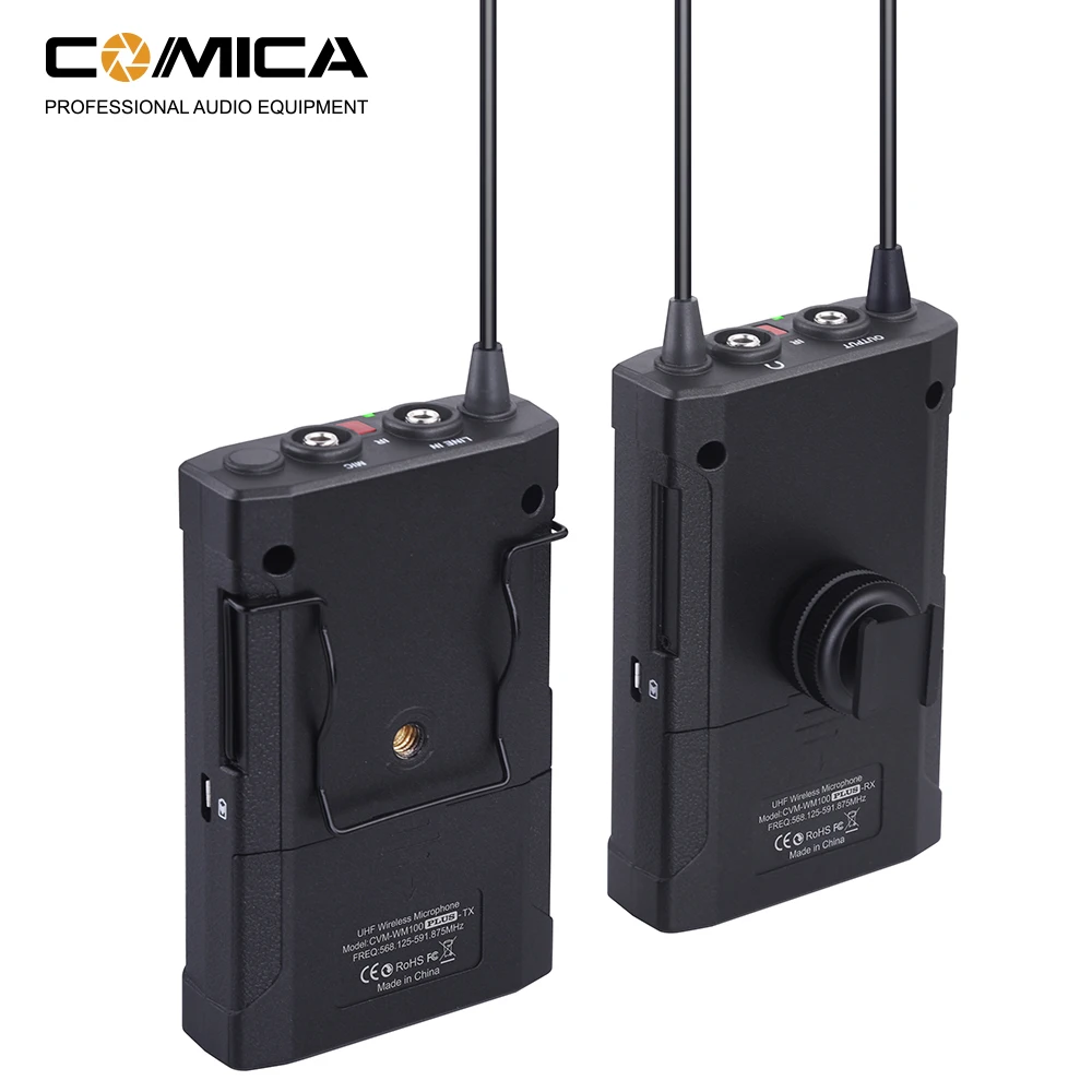 UHF 48 Canais Mono Microfone Para Câmera