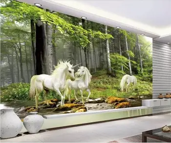 

Custom Size 3D Photo Wallpaper Mural Living Room Sofa TV Backdrop Wallpaper Forest Corridor 3d Picture Wallpaper Home Decor