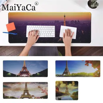 

MaiYaCa Vintage Cool Eiffel Tower Rubber PC Computer Gamer Mousepad Desk Mat Locking Edge for CS GO LOL Dota