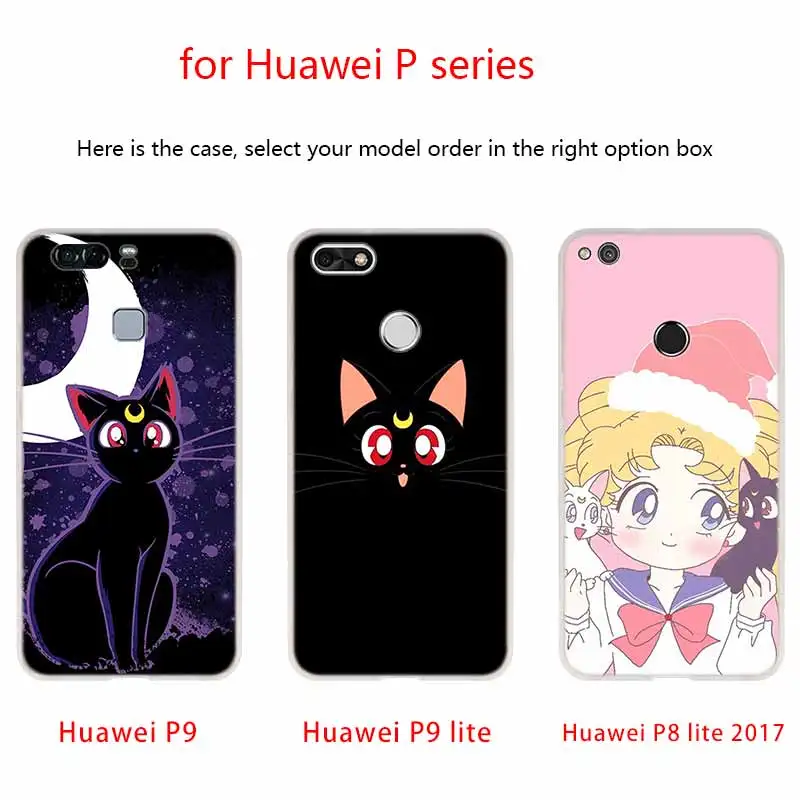 Лучший чехол для телефона Сейлор Мун друзья Huawei P40 P9 P10 P20 P30 Lite чехлы Pro P Smart 2019