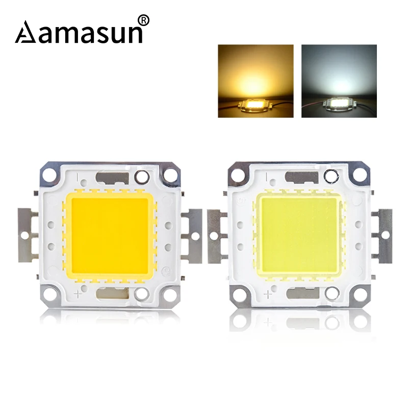 

LED COB Chip Bulb Lamp DC 12V 10W 36V 100W 50W 30W 20W DIY Floodlight Spotlight Warm White Cold White High Brightness Beads