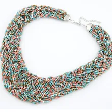 Ahmed ювелирное изделие модное богемное 5 цветов темпераментное конфетное ожерелье с бусинами для женщин Новое ожерелье с подвесками 35