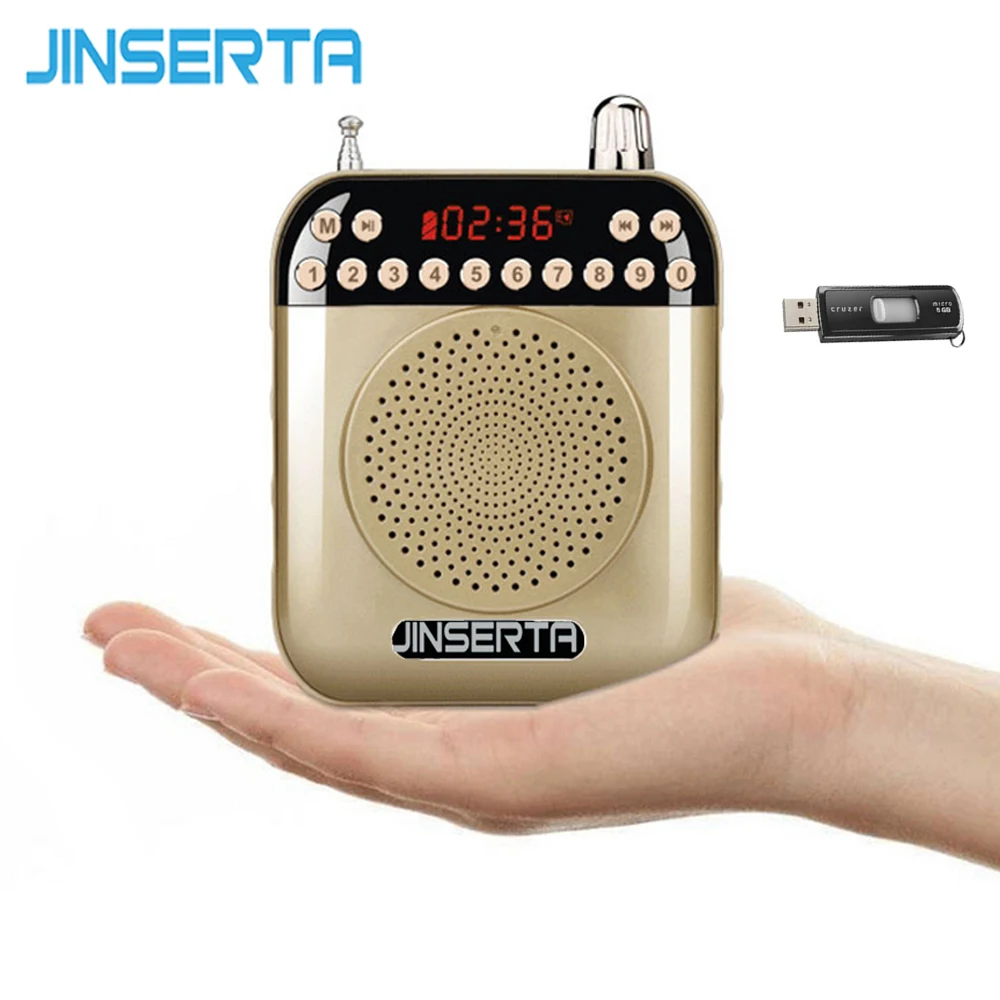 JINSERTA Mini Portable Voice Portable Speaker Amplifier