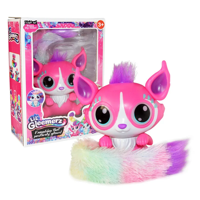 Lil Gleemerz Acousto optic Touch Pet Magic color Tail Fox забавная модель игрушки Детские интерактивные