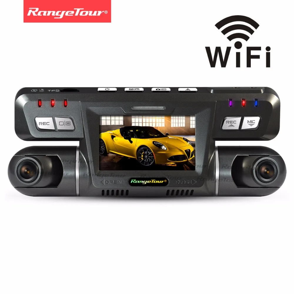 Диапазон Tour Wi Fi dvr автомобиля видео камера регистраторы Новатэк 96660 Dashcam двойной
