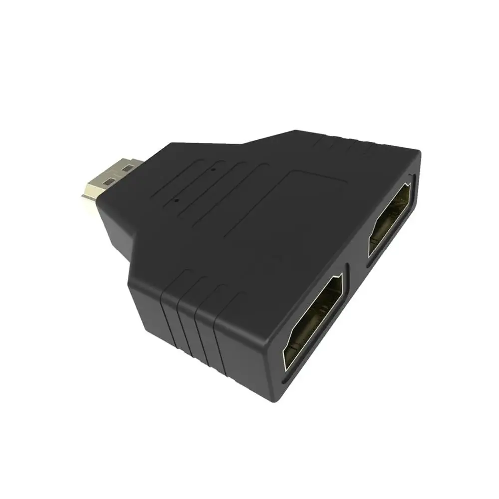 1080p 1 в 2 Переходник HDMI разветвитель папа-2 Женский Onversion Head Adapter