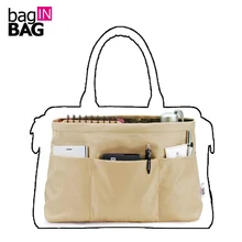 Purse Organizer Insert Bag in Bag Organizer For Brand Trapezoidal Bags(Small Top Big Bottom); Tas Organizer Organizador Bolsa