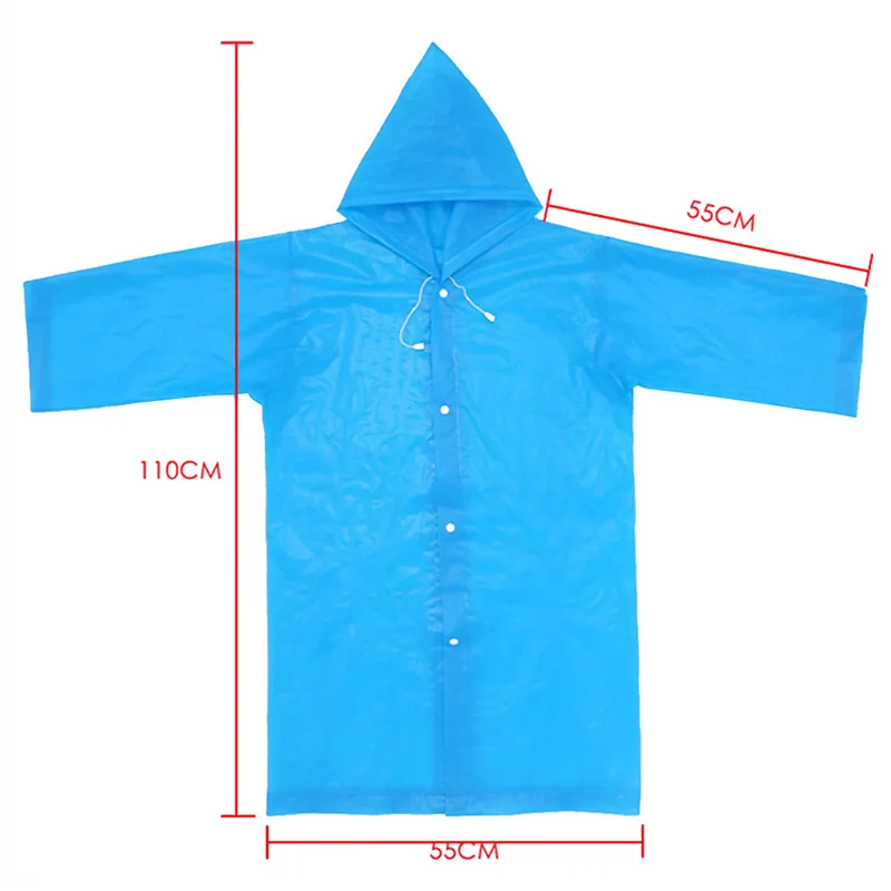 Детский плащ-дождевик, пончо, длинный прозрачный пластиковый плащ, водонепроницаемая непромокаемая одежда с капюшоном, Студенческая детская непромокаемая куртка для мальчиков и девочек