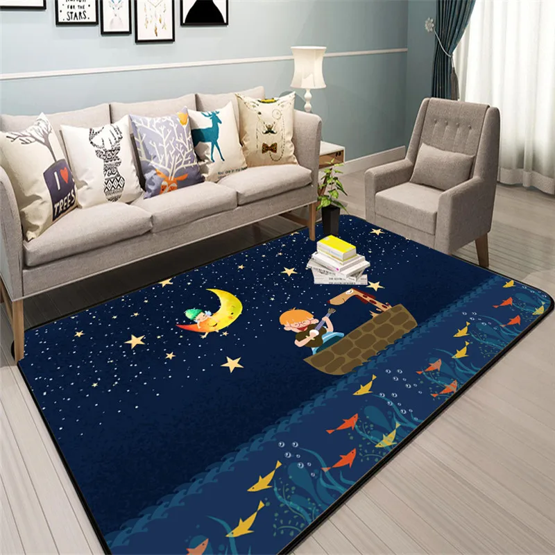 

New Lovely Cartoon Animal Soft Rugs Floor Big Mats Anti-slip Kid Room Decoration Children Crawling Play Mat Carpets Area Rugs