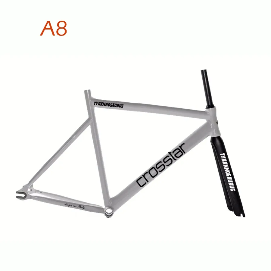Discount Fixed Gear Bike frame 53cm 55cm 58cm DIY 700C Aluminum alloy Track Bike Bicycle with 3 Spoke wheel rim carbon fork 11 Discount Fixed Gear Bike frame 53cm 55cm 58cm DIY 700C Aluminum alloy Track Bike Bicycle with 3 Spoke wheel rim carbon fork 11