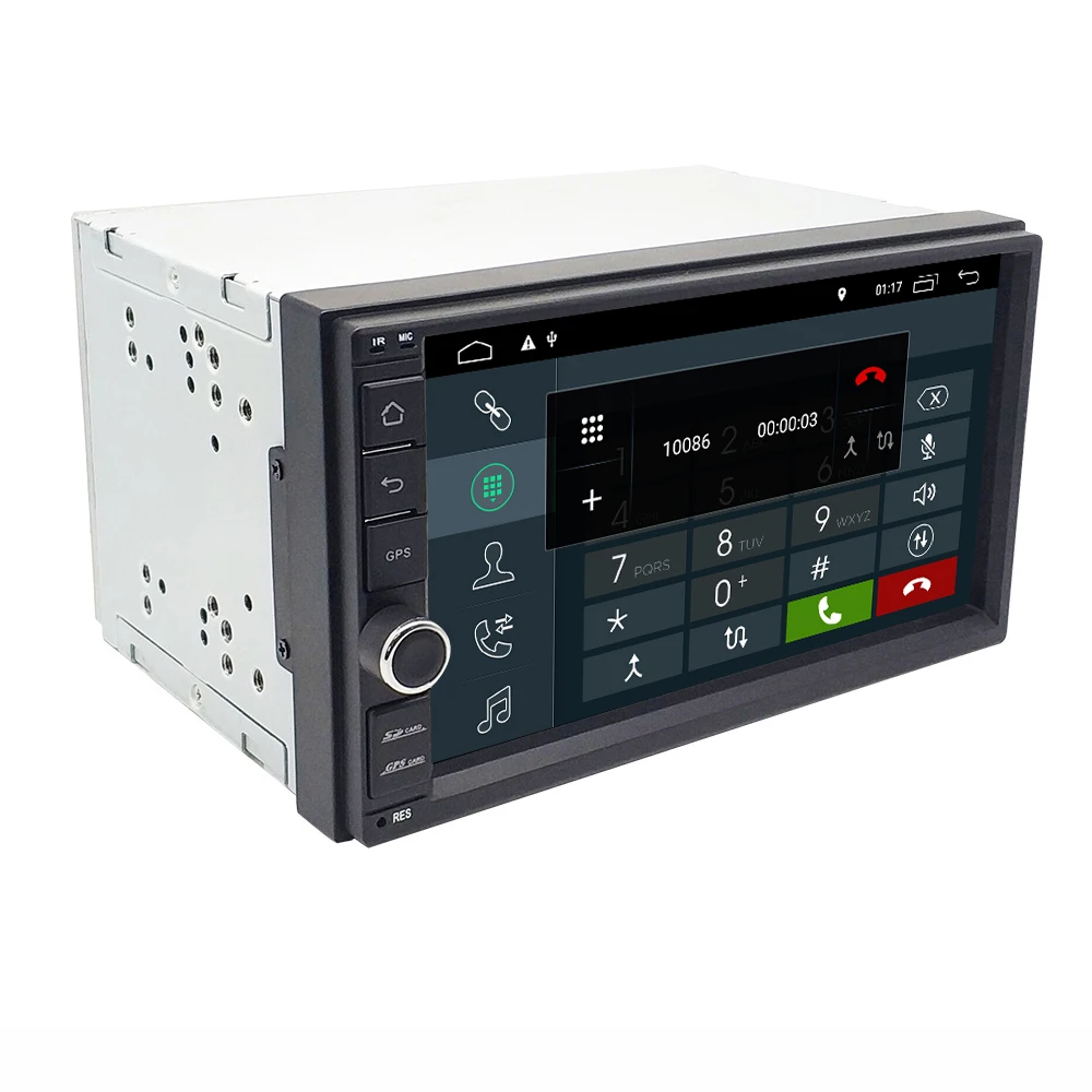 Tanie Eunavi uniwersalny 2 din octa core 7 Android 9.0 samochodowe radio stereo odtwarzacz multimedialny WIFI 2din nawigacja GPS SWC TDA7851 nie DVD