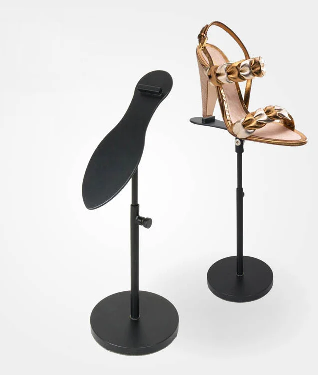 Black Metal Paiting Shoes Display Rack Store Window Display Shelf Props