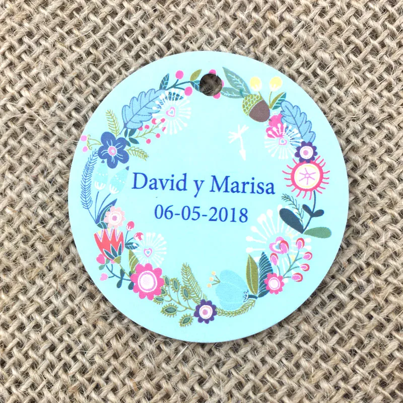 100 шт пользовательские ярлыки на день рождения круглые свадебные