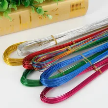 22# золотая, серебряная железная проволока для нейлоновых цветов, ручная работа, искусственные цветы, материалы для изготовления цветочной проволоки, Осенние украшения