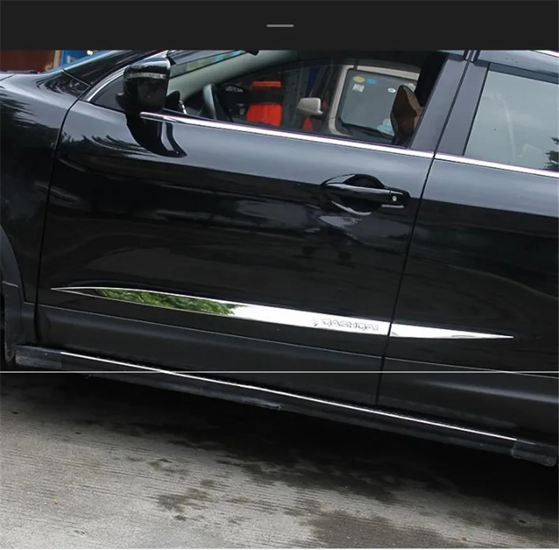 CHROME-SIDE-DOOR-BODY-MOLDING-TRIM-COVER-LINE-GARNISH-PROTECTOR-ACCESSORIES-for-Nissan-Qashqai-j11-2016 (2)