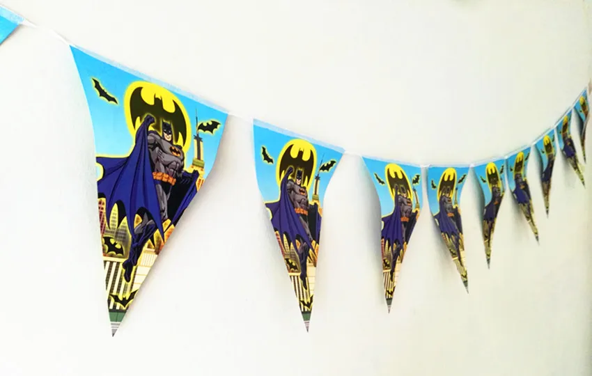 

1PCS BATMAN BANNER KIDS BIRTHDAY PARTY SUPPLIES HAPPY BIRTHDAY BATMAN THEME BANNERS BABY SHOWER BANNER PARTY FAVORS