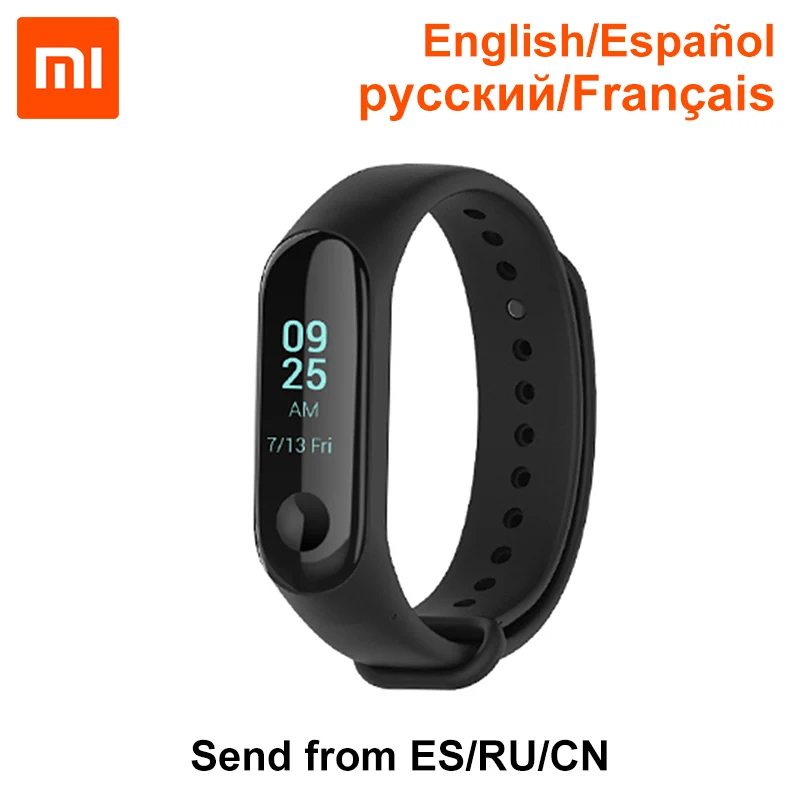 

Xiaomi Mi Band 3 Mi Bracelet English Spanish 0.78 inch OLED Notification Receive Call Reminder 50m Waterproof Weather Display