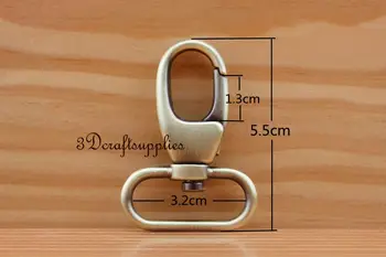 

Lobster Clasps Clips Claw purse hooks Swivel snap hook 32 mm 6pcs CK56