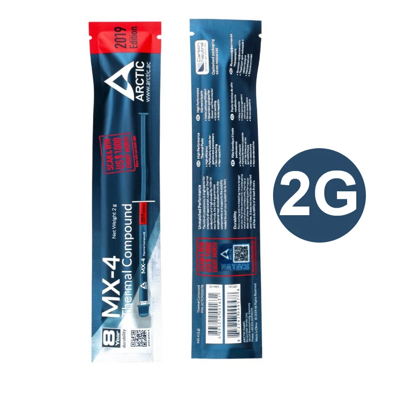 

ARCTIC MX-4 2g CPU AMD Intel processor Radiator fan/Thermal compound /Cooling fan /Thermal paste/Cooler fans/Thermal Grease