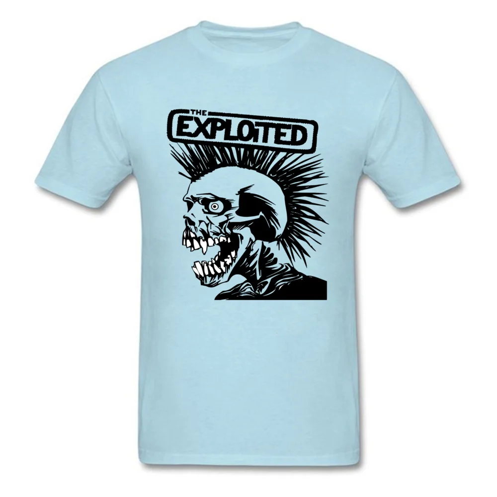 exploited 13897 Round Collar Tshirts Summer Tops Shirts Short Sleeve Latest 100% Cotton Casual Tees Leisure Men exploited 13897 light