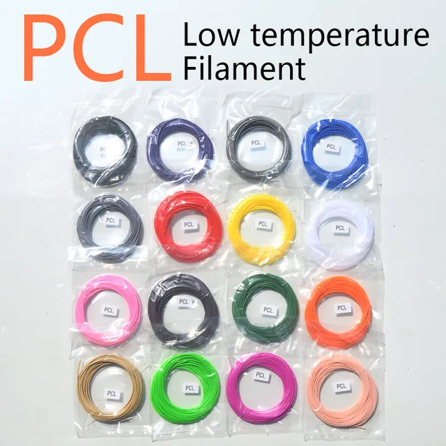 Best Offers 15 colors PCL filament 1.75mm 3d printed pen plastic silk low temperature printed drawing creation printed safety materials