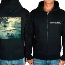 6 стилей толстовки на молнии Lacuna кольцевая лента рок зимняя теплая куртка 3D Группа панк свитер в стиле хеви-метал Готический флис sudadera