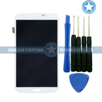 

White Replacement For Samsung Galaxy Mega 6.3 I527 I9200 I9205 Front Glass Lens Touch Digitizer Screen LCD Assembly with tools