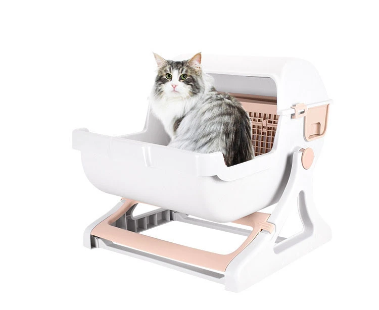 Louche Filtre Type Chat Litiere Havo De Luxe Et De Luxe De Semi Automatique Pet Chat Cuvette Des Toilettes Aliexpress