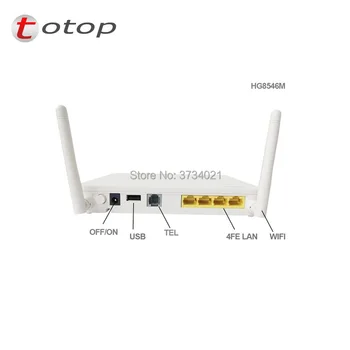 

FREE shipping 100% Original HuaweiHG8546M R017 mini size GPON ONU ONT FTTH HGU Router Mode 4fe + 1 telephone port + WIFI