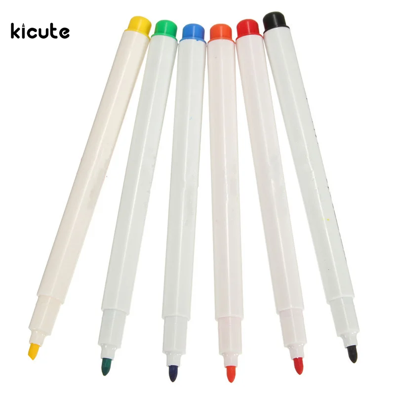 

6pcs/set 6 Colors Fabric Marker Pen Marking Pen for Fabric Textile T shirt Decoration for Patchwork Craft Home Accessories