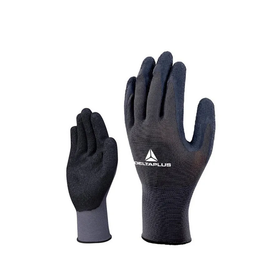 Latex Coated Glove Polyester Breathable Wear Resistant Tear Resilient