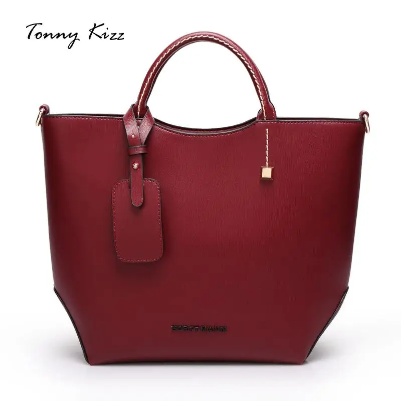 

Tonny Kizz fashion bags for women 2018 female PU leather handbags simple tote bag large capacity ladies bucket bag
