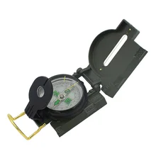 Folding Compass Multifunctional Ruler Magnifier Army Green Tools for  Outdoor Camping Hiking