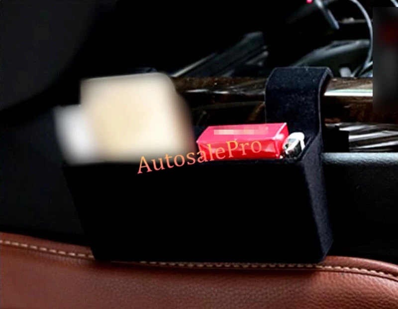 

Black Interior Car Seat Seam storage box Holder 1pcs For BMW X6 F16 2015 2016