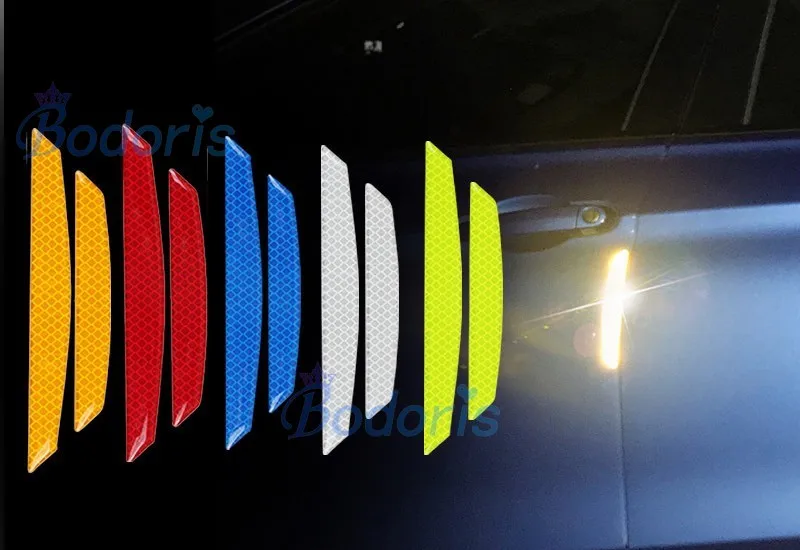 

For Toyota RAV4 Revo Camry Yaris Alphard Vellfire Waterproof Door Mirror Reflective Warning Strip Sticker Bumper Car Accessories