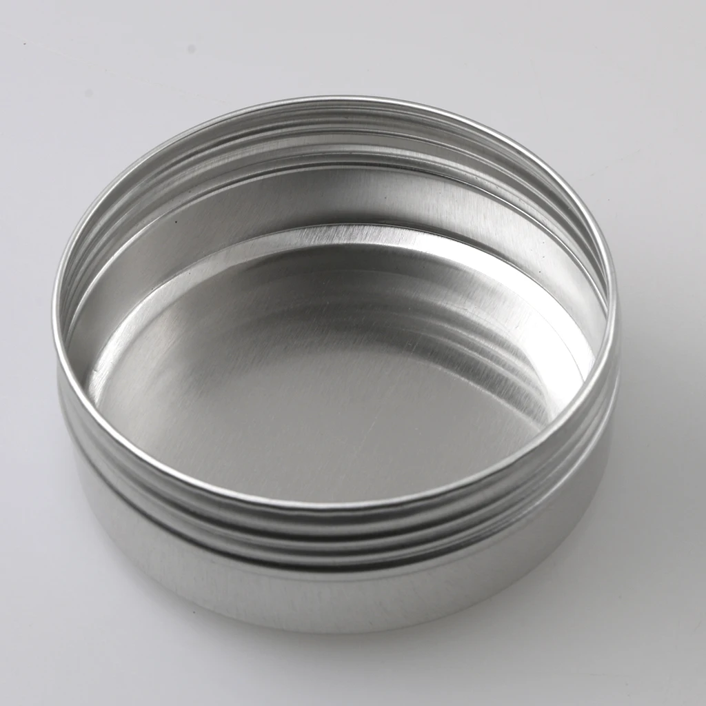 Lots 24 Aluminum Round Screw Lid Cosmetic Lip Balm Tins Container Case 10g