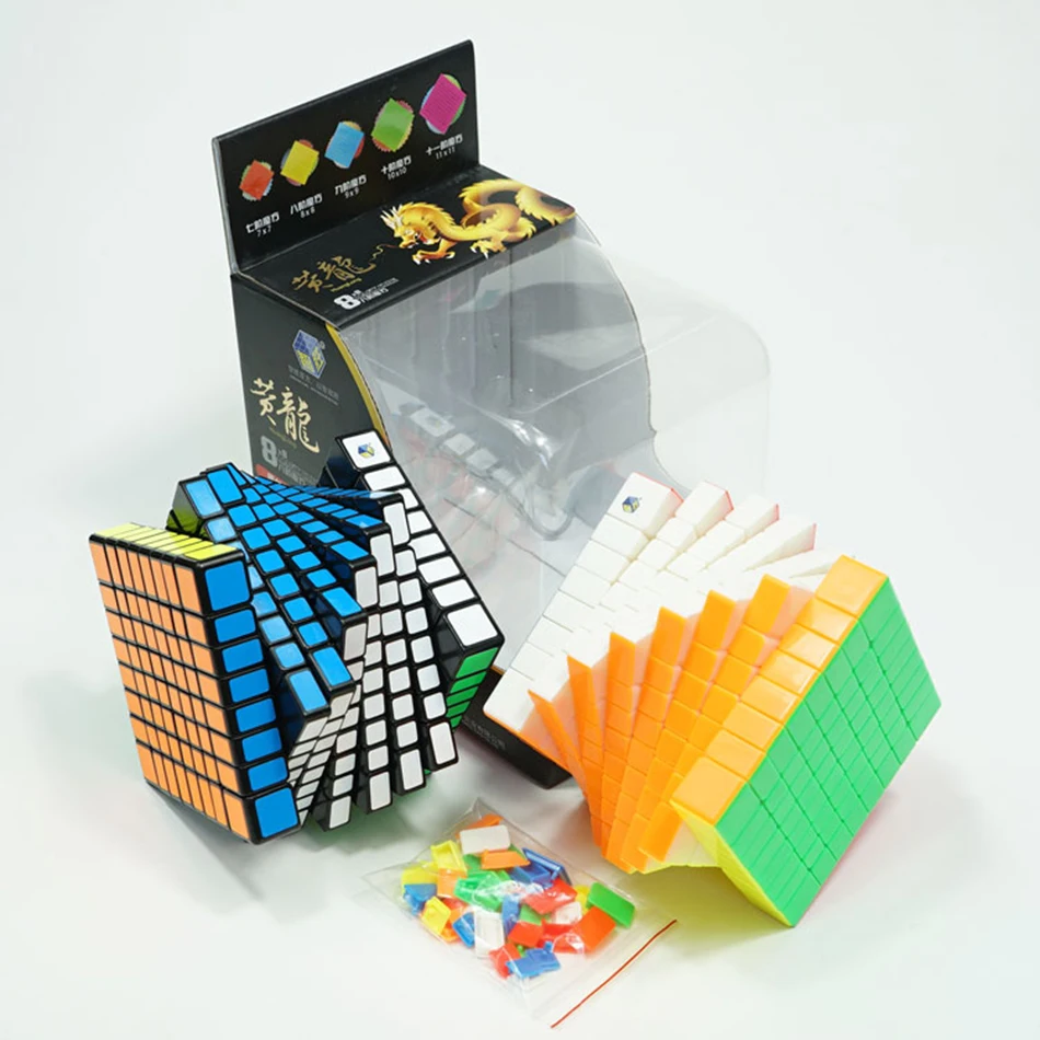Best Seller Yuxin Huanglong 8x8 Cube YX Huanglong 8*8 Speed Cube Puzzle Twist Spring Cubo Magico Learning Educa