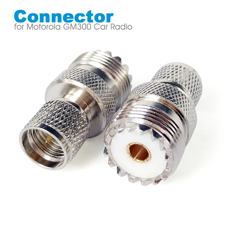 Мини UHF штекер к гнезду SO239 PL259 Разъем RF коаксиальный Coax адаптер для Motorola GM300 SM120 GM338