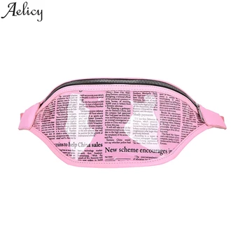 

Aelicy Women Newspaper Waist Pack Shoulder Crossbody Bag Chest Bag Running Outdoor Running Fashion Female Pockets Bag