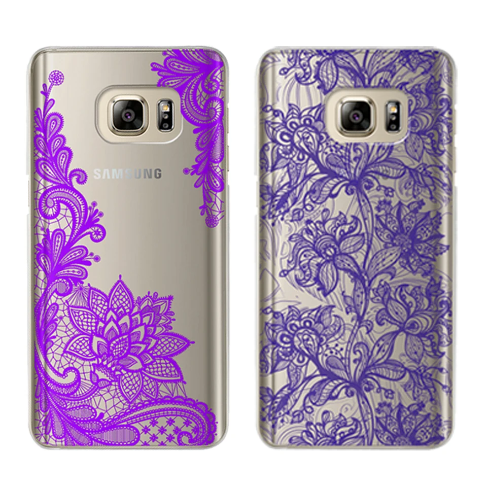 

Fashion Mandala Flower Phone Case For Samsung Galaxy J7 J5 J3 A3 A5 2015 2016 2017 S6 S7 Edge S8 S9 Plus Capinha Capas Cell