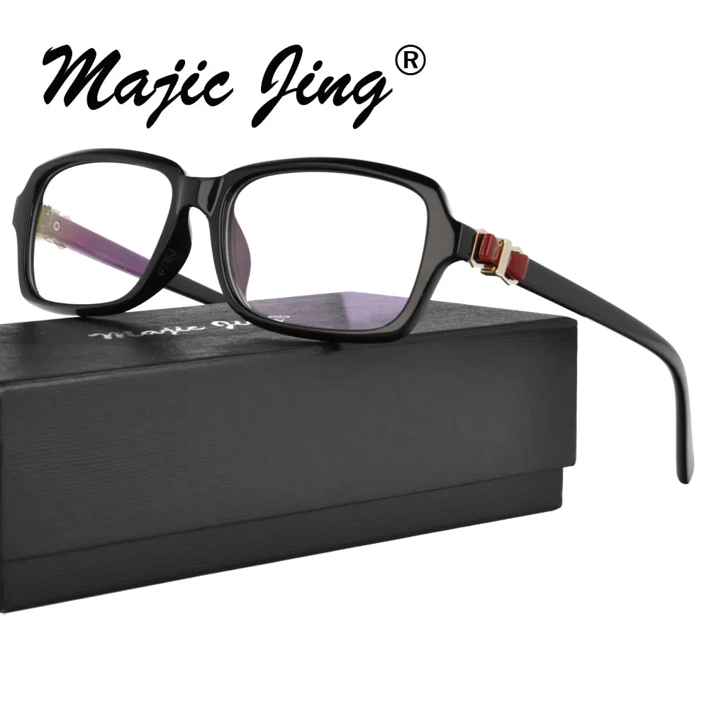 

Magic Jing Plastic prescription spectacles myopia eyewear full rim eyeglasses RX optical frames 2909