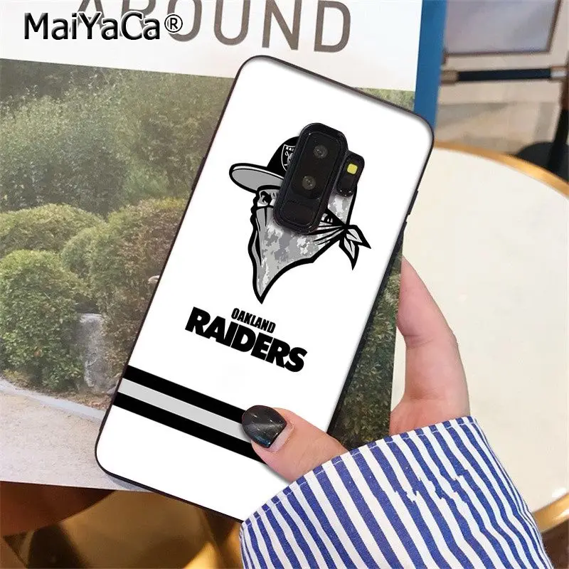 MaiYaCa Oakland Raiders высокое качество чехол для телефона для samsung S9 S9 плюс S5 S6 S6edge S6plus S7 S7edge S8 S8plus