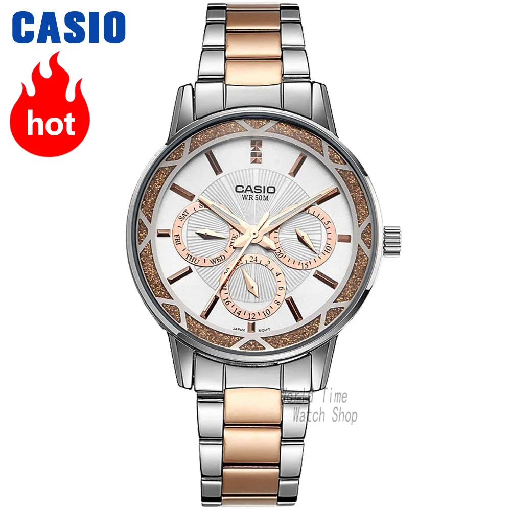 Casio смотреть женские часы лучший бренд класса люкс 50м Водонепроницаемый