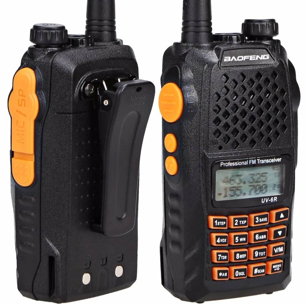 Baofeng UV 6R Dual band two way radio with dualband dual display 136