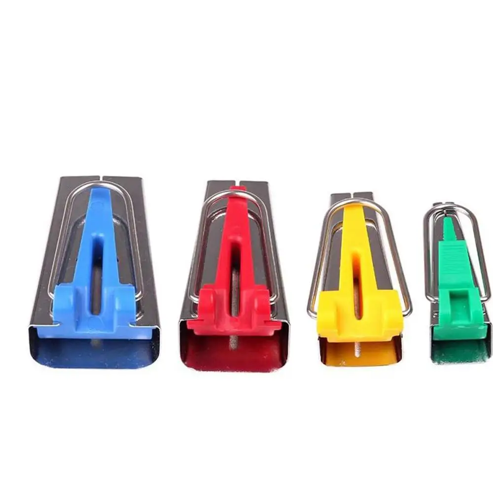 4 Sizes Fabric Bias Tape Maker Tool Sewing Quilting 6mm 12mm 18mm 25mm Set DIY 4 Sizes Fabric Bias Tape Maker Tool Sewing Quilting 6mm 12mm 18mm 25mm Set DIY